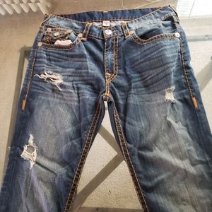 True religion straight jeans size 38